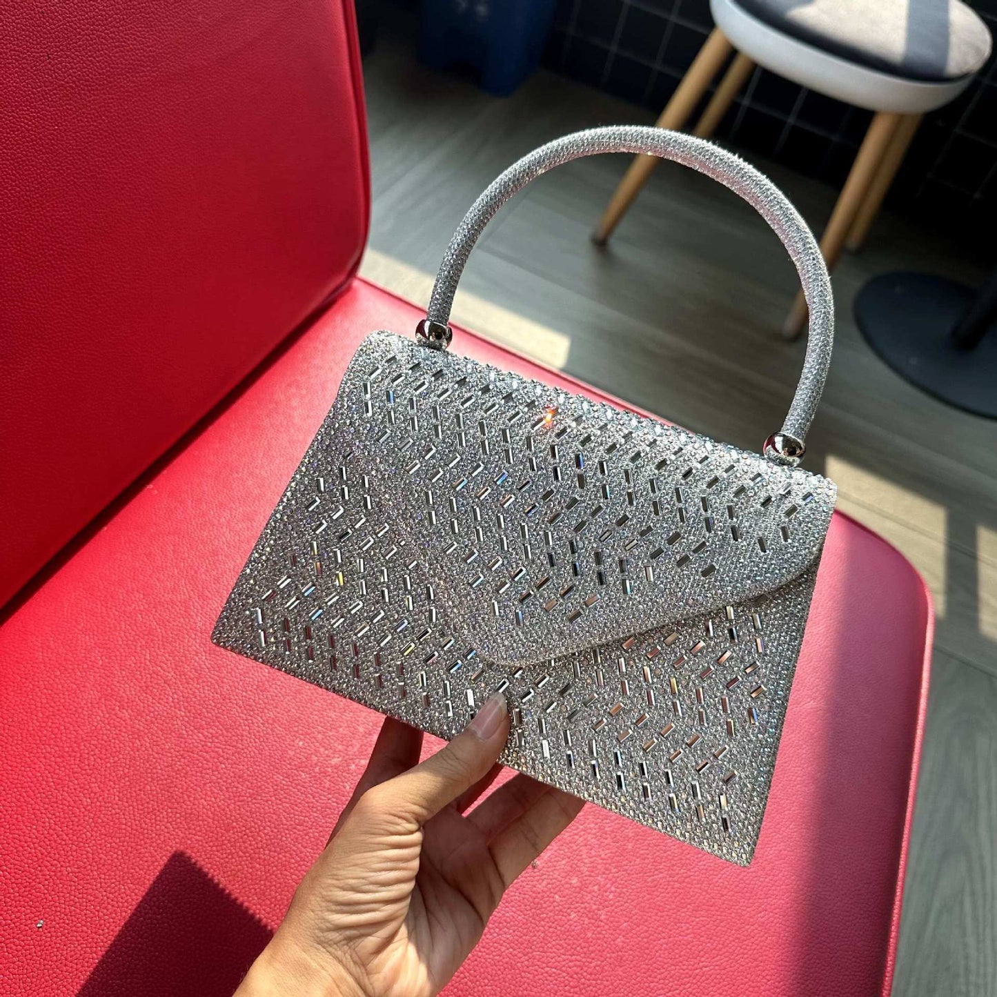 Rhinestone Evening Clutch Bag