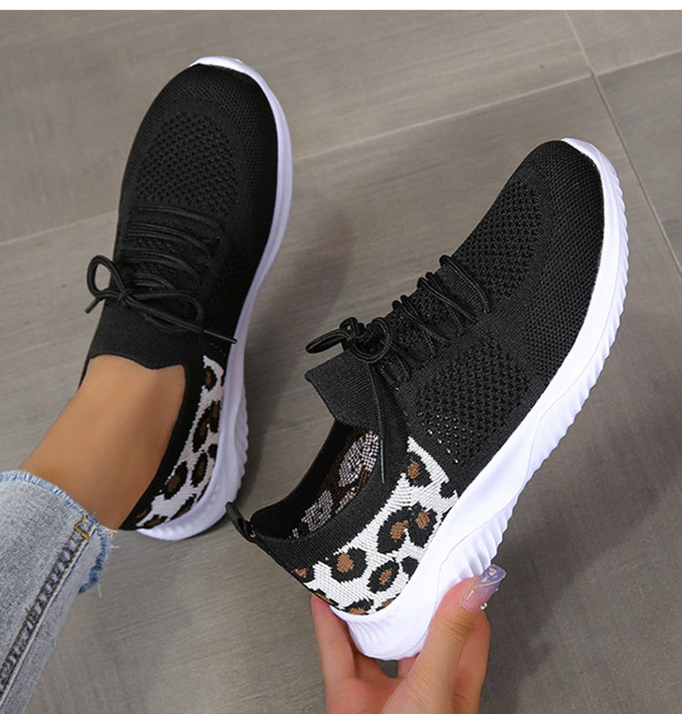 Leopard Lace Sneakers