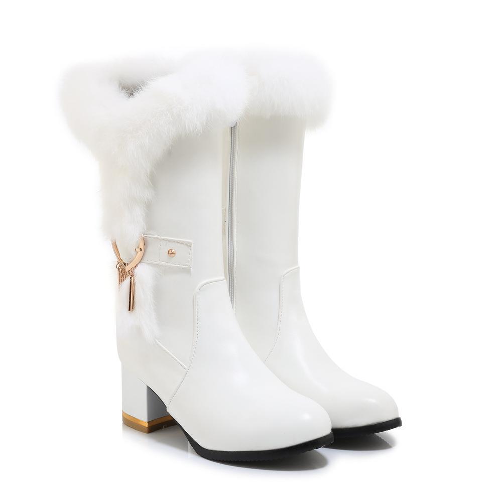 Winter Chunky Heel Boots