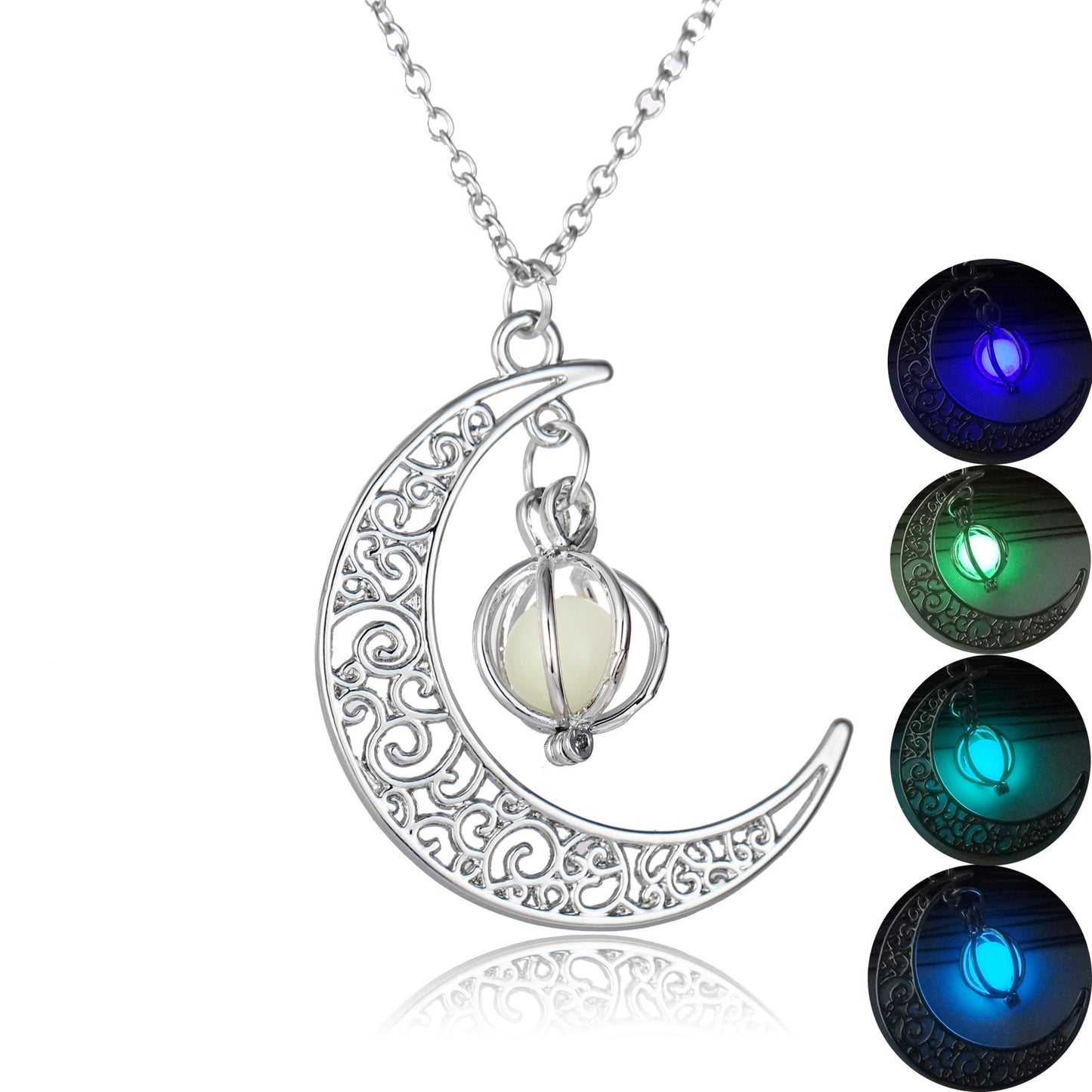 Glowing Moon Stone Necklace