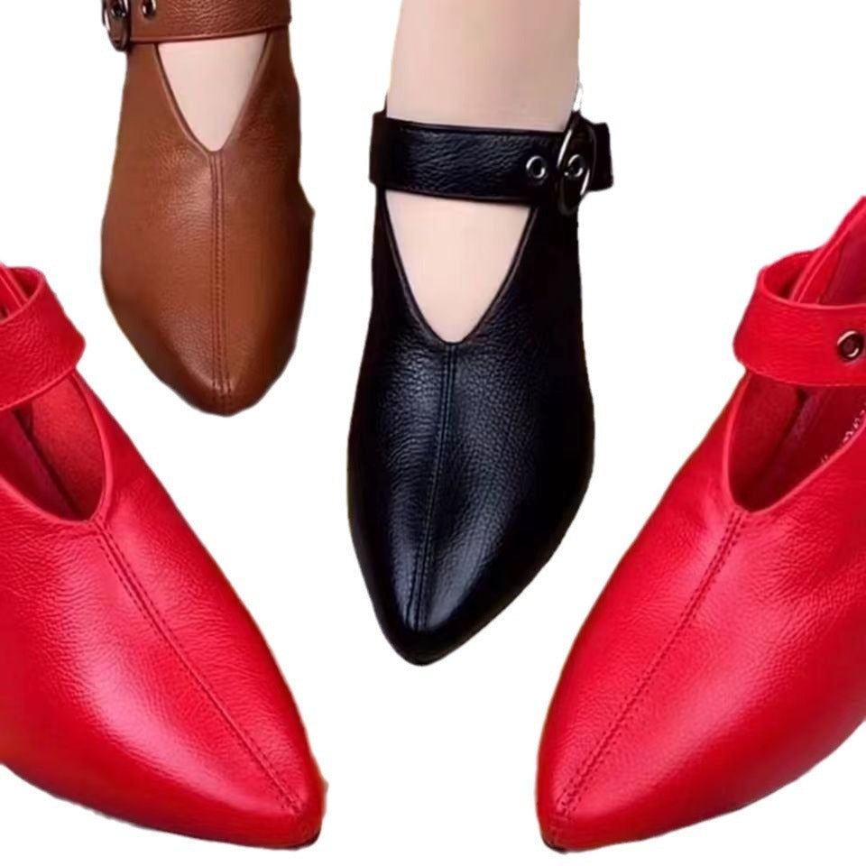 New European And American Fashion Shoes Women's Chunky Heel