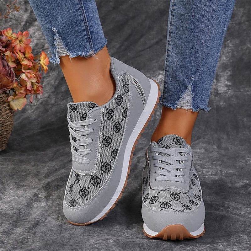 Floral Print Sneakers