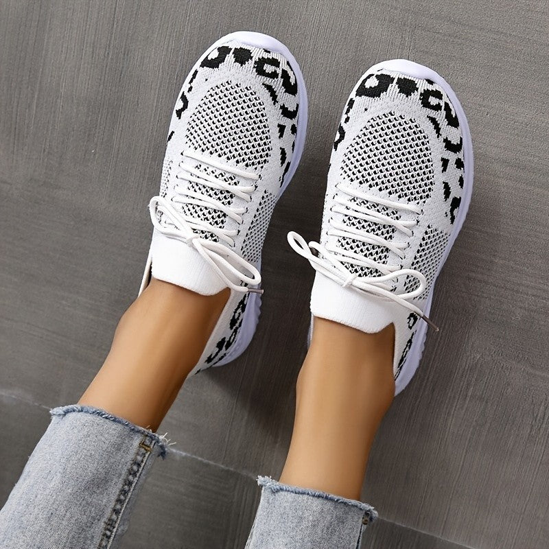 Leopard Lace Sneakers